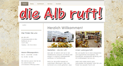 Desktop Screenshot of die-alb-ruft.de